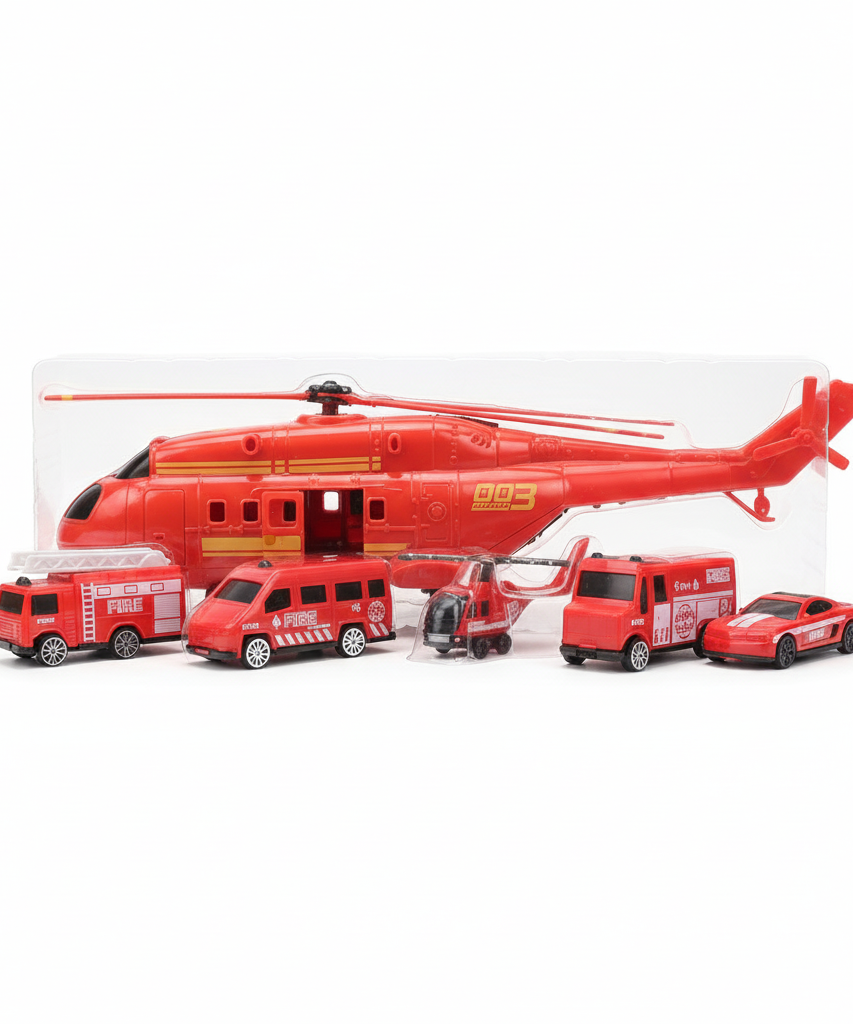 Fire Control Helicopter Series Toy Set