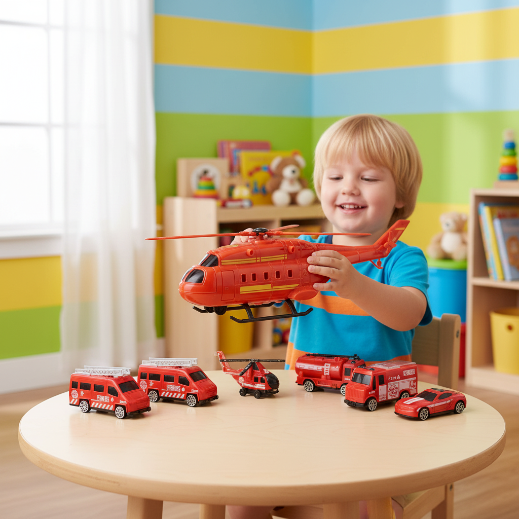 Fire Control Helicopter Series Toy Set