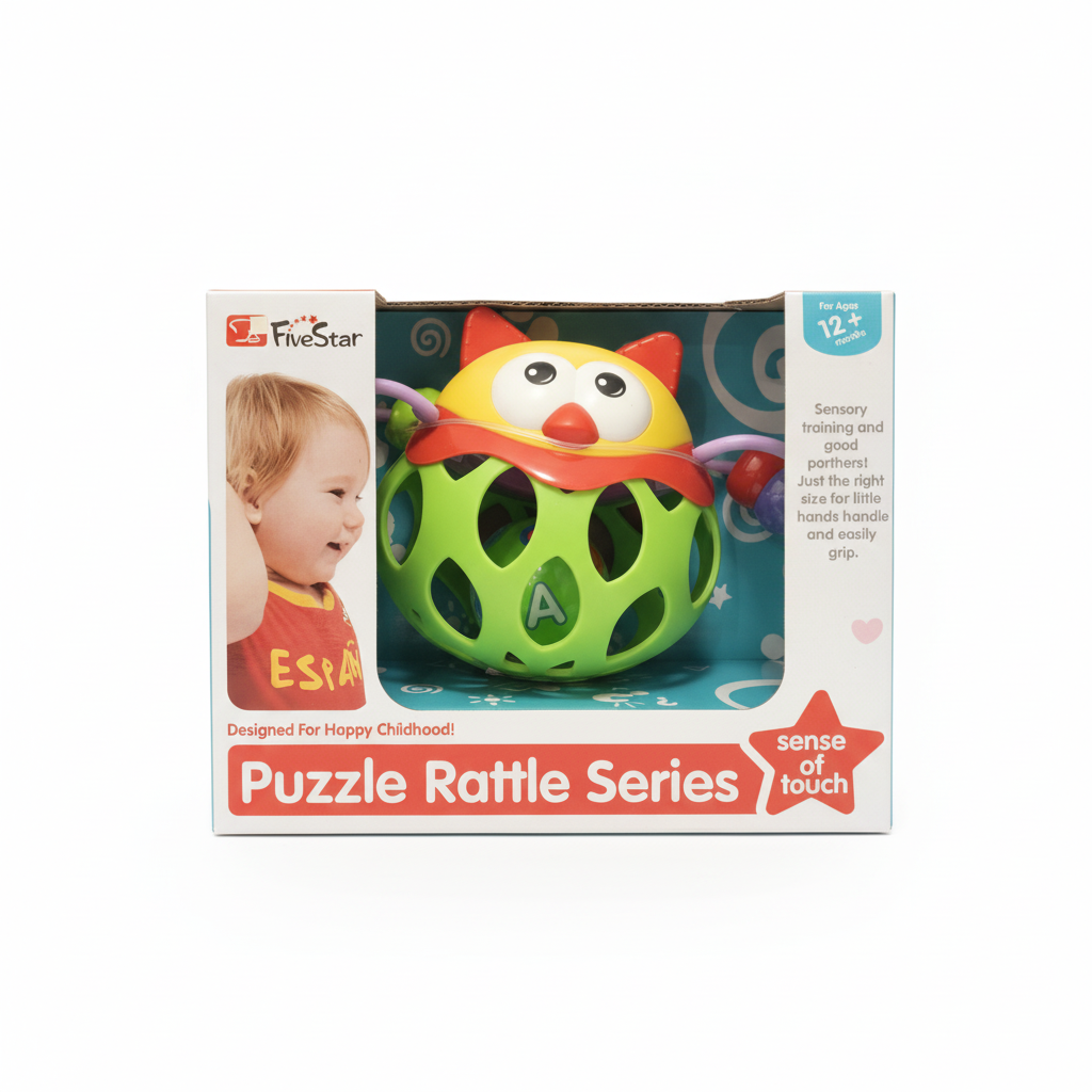 FiveStar Puzzle Rattle Series Owl Toy