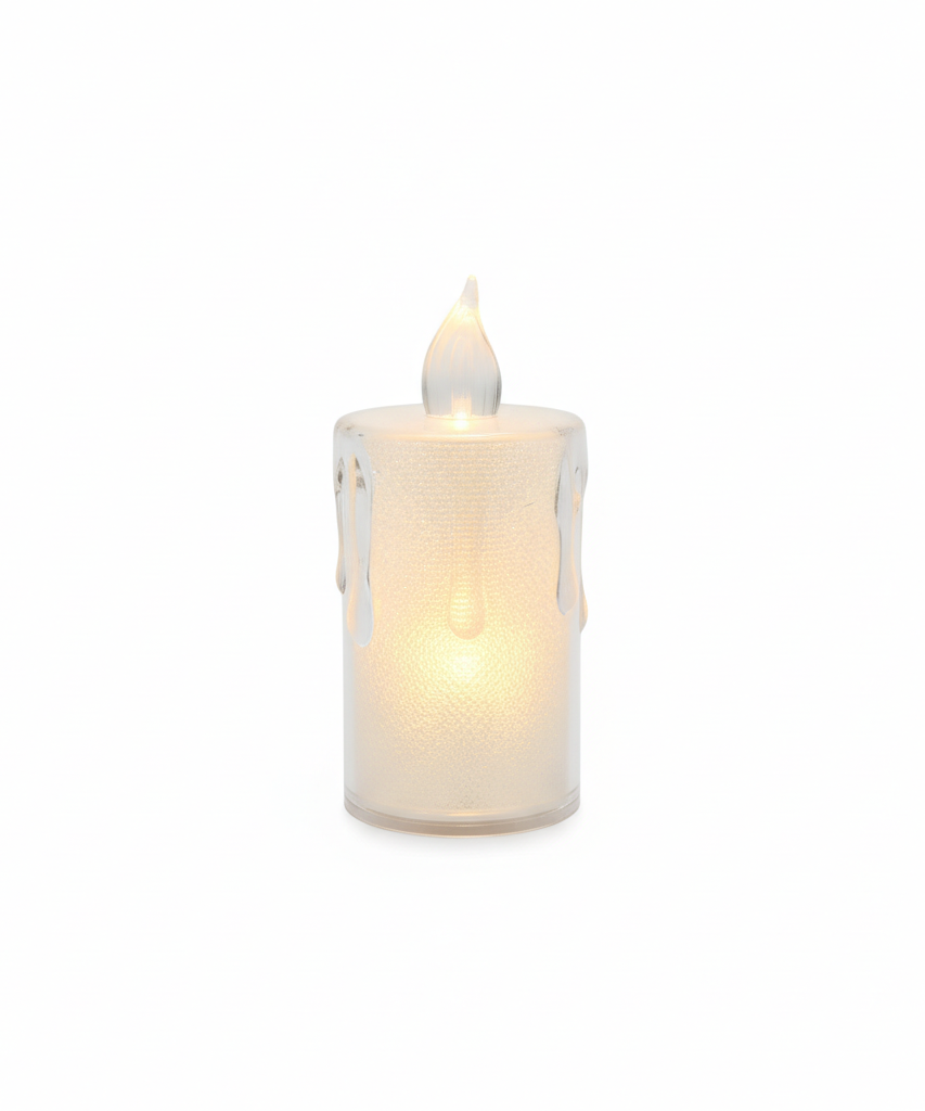 Flameless Glitter LED Candle