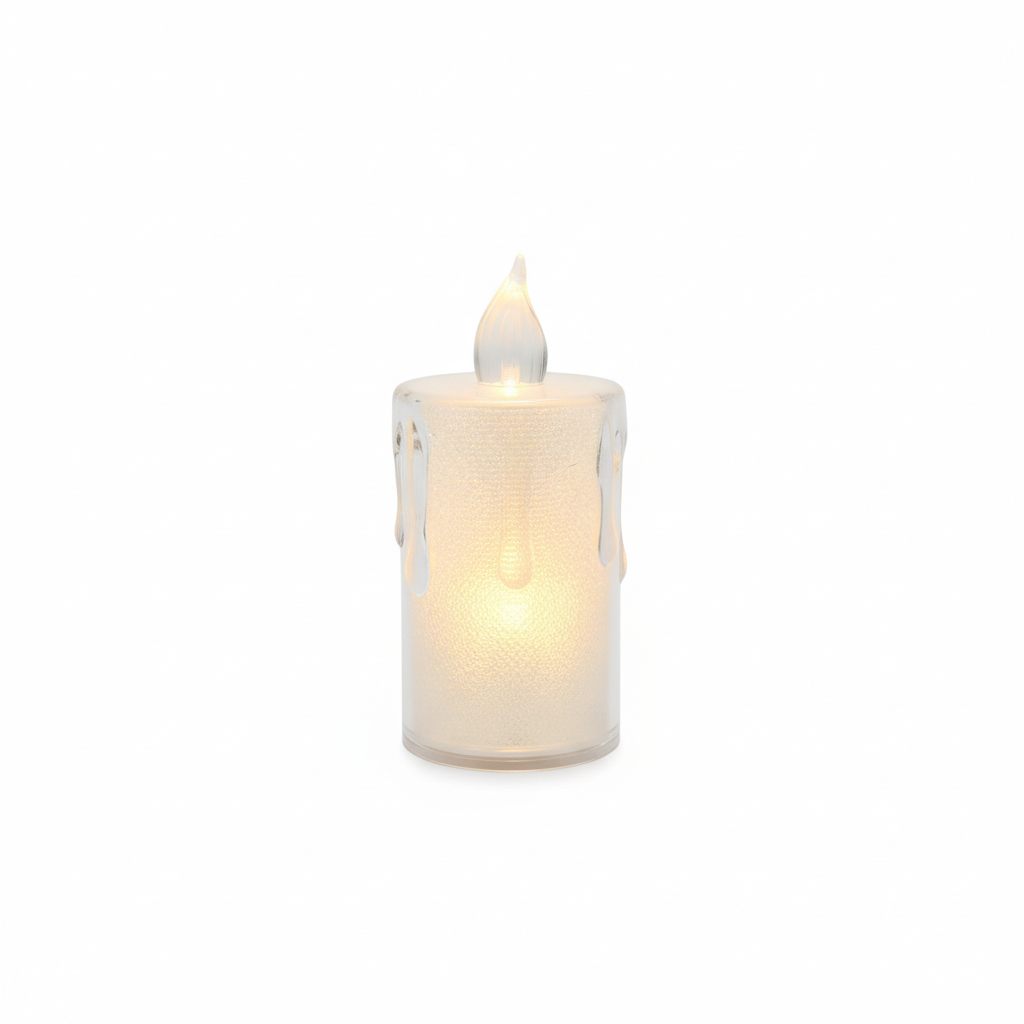 Flameless Glitter LED Candle