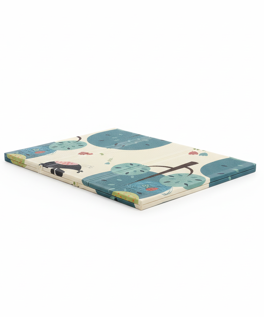Foldable Baby Play Mat with Forest Friends Design