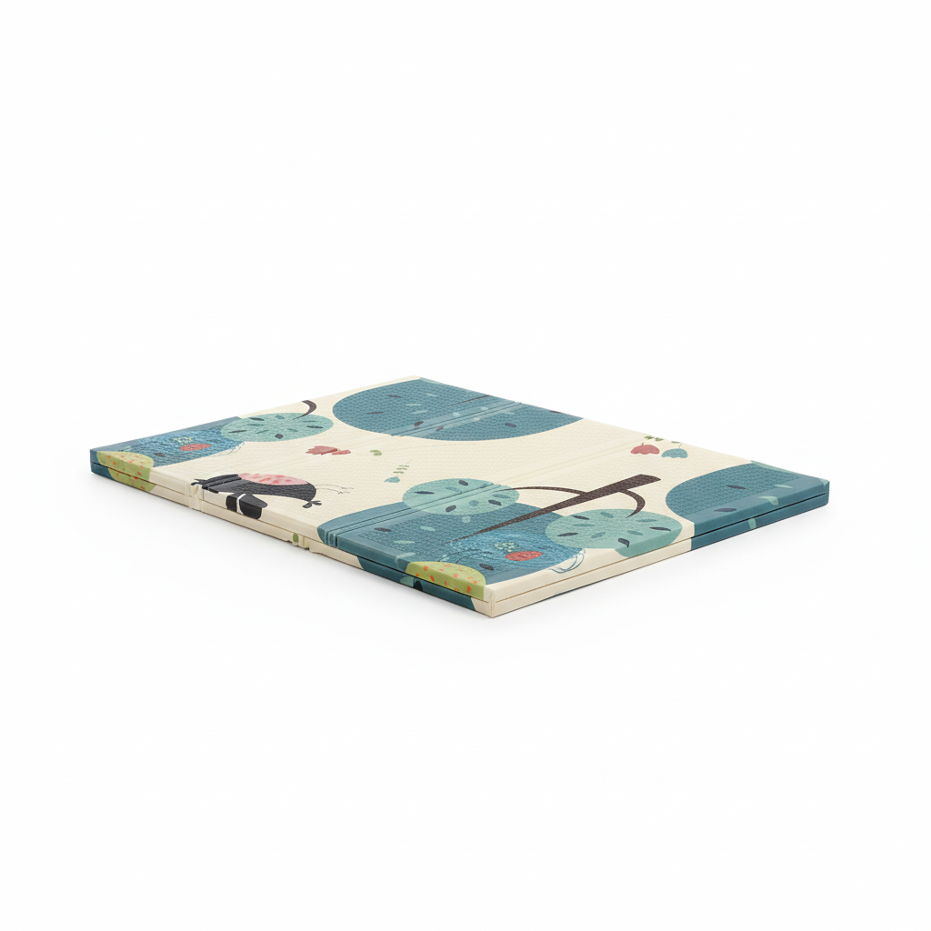Foldable Baby Play Mat with Forest Friends Design