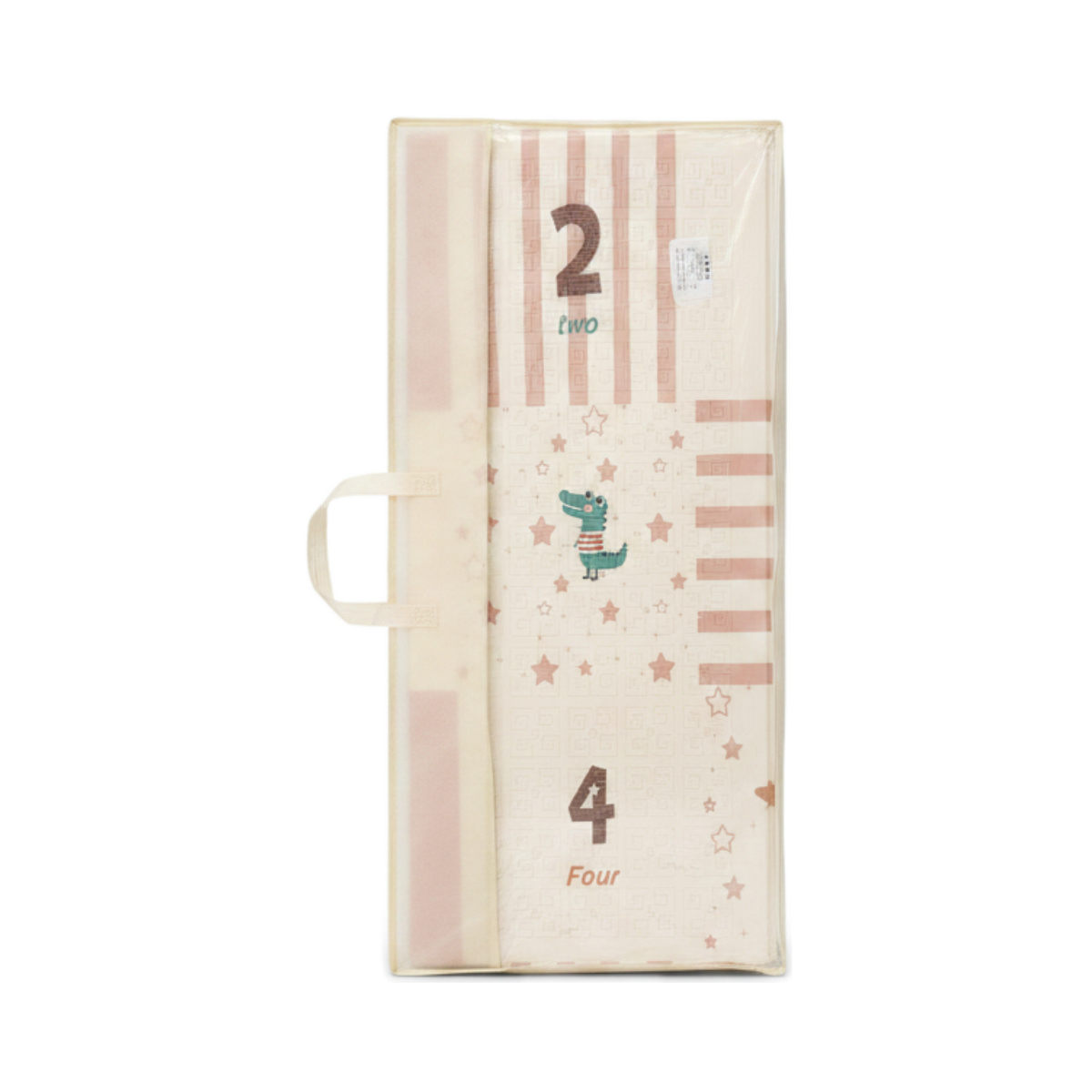 Foldable Baby Play Mat with Numbers & Crocodile Design