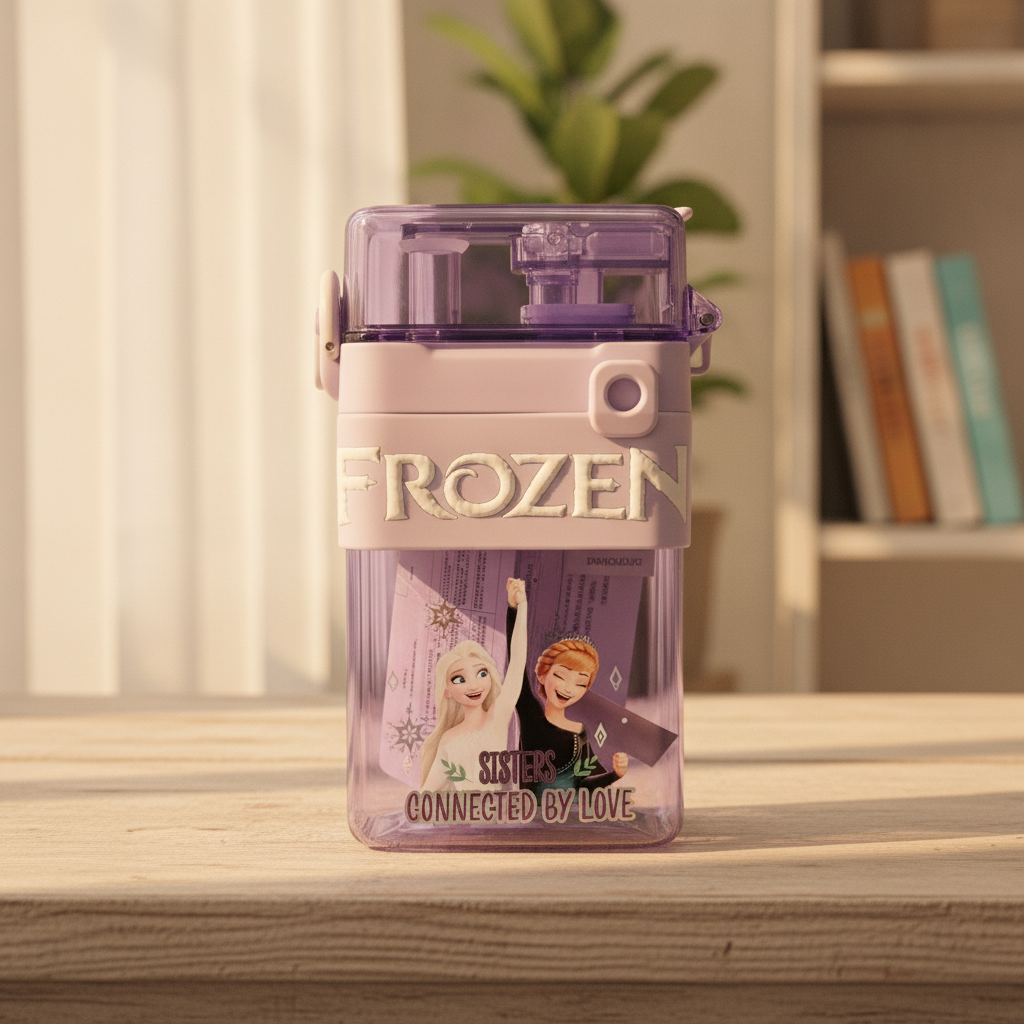 Frozen Sisters Connected By Love Water Bottle