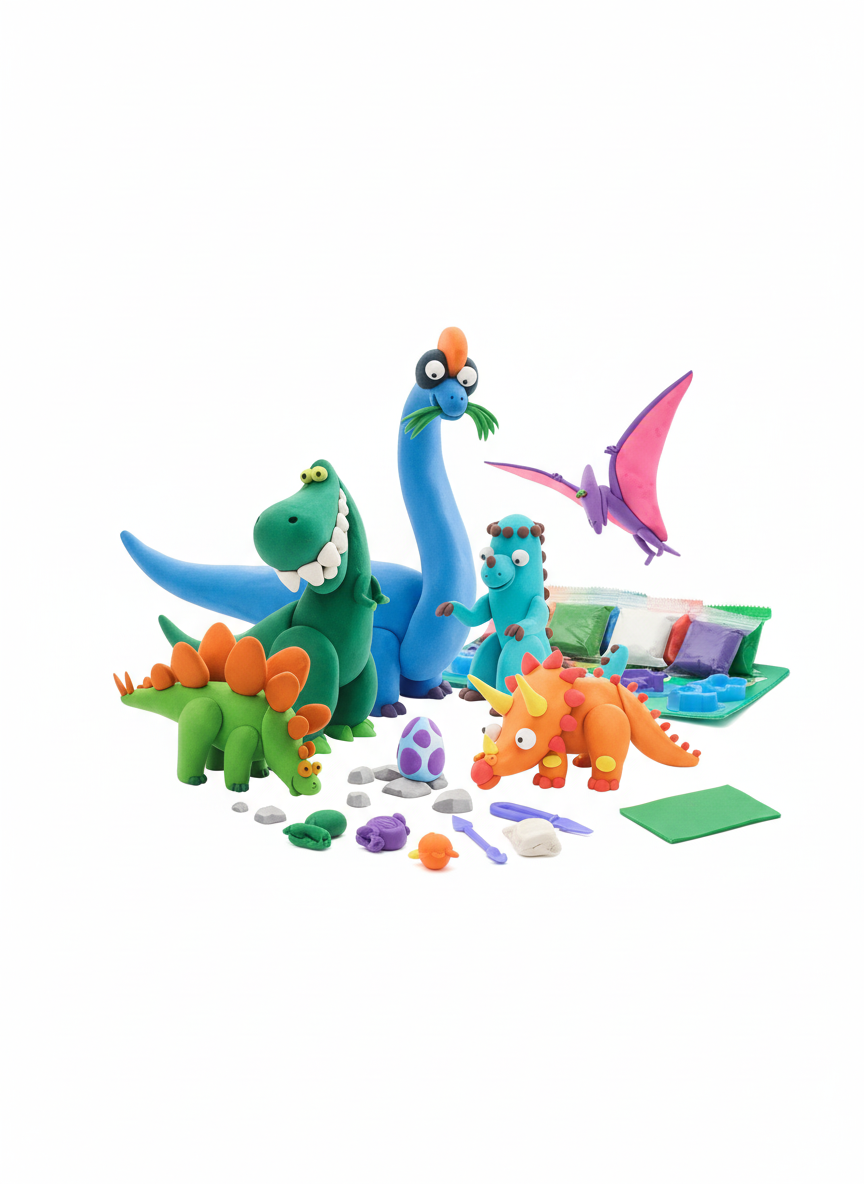 Funny Imagine Dinosaur Clay Set