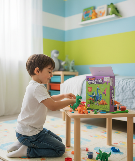Funny Imagine Dinosaur Clay Set