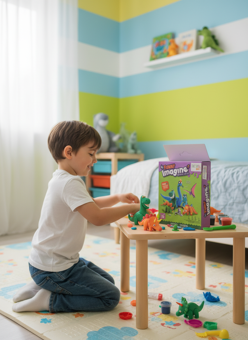 Funny Imagine Dinosaur Clay Set