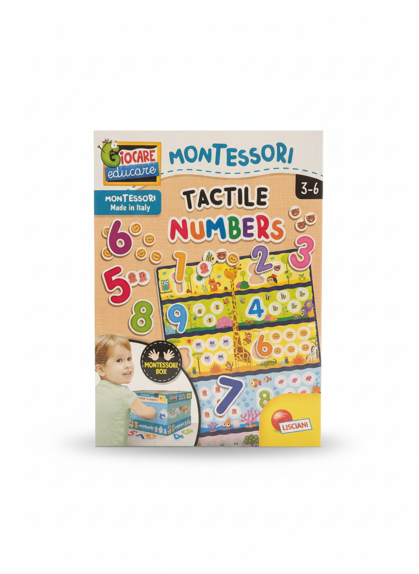 GIOCARE EDUCARE MONTESSORI TACTILE NUMBERS