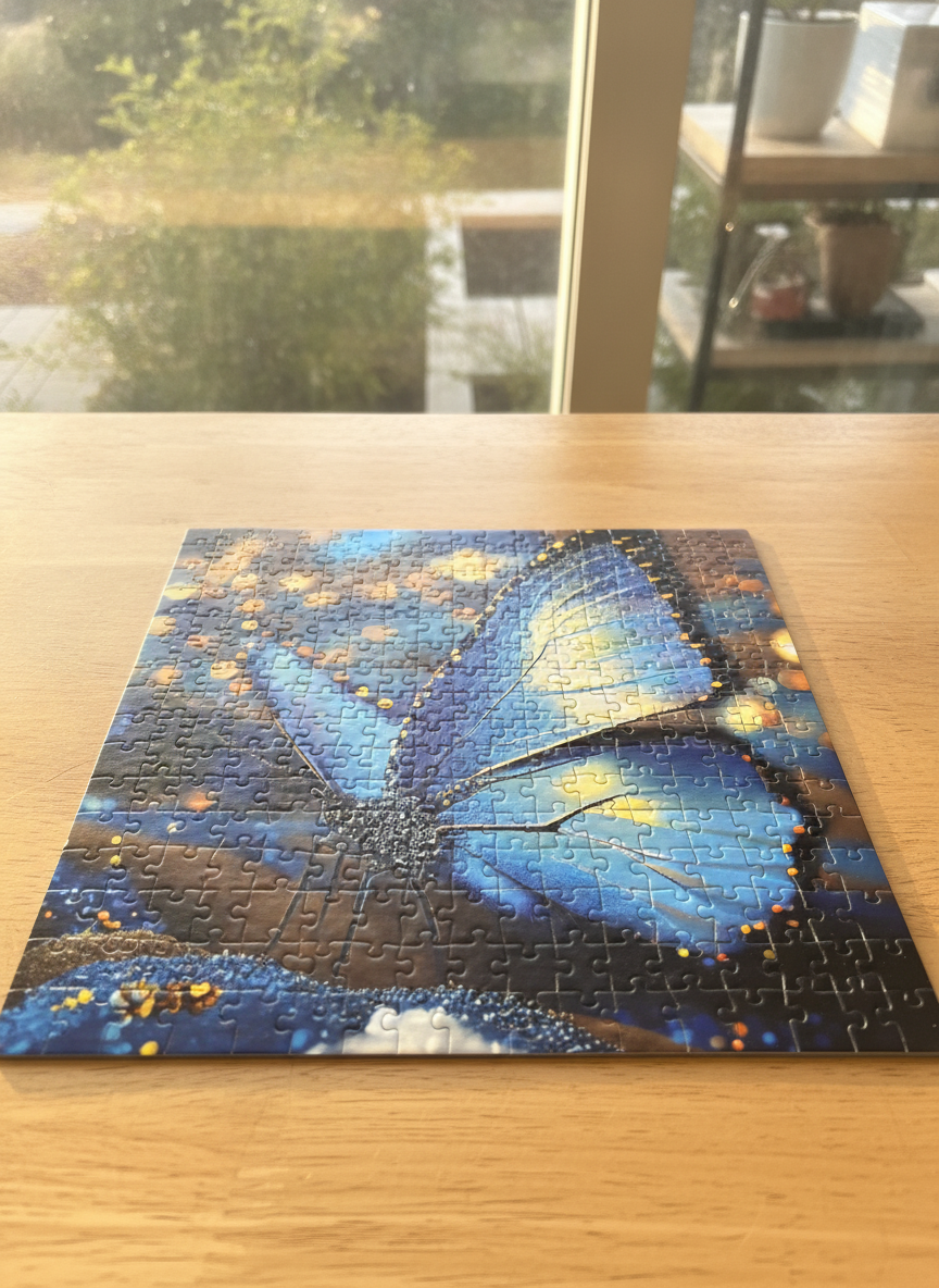 GX 1024 Piece Art Puzzle - Blue Butterfly