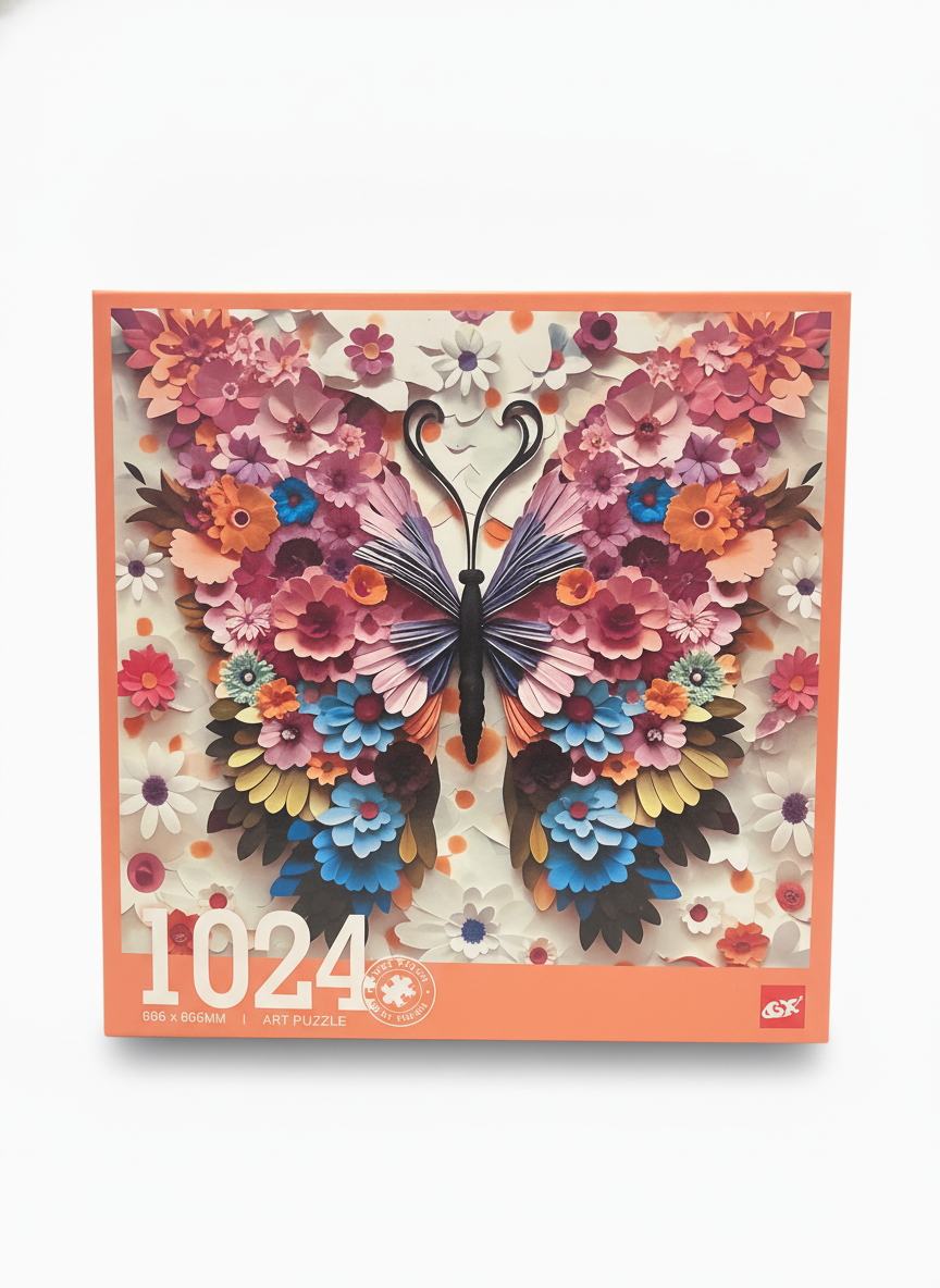 GX 1024 Piece Butterfly Floral Art Puzzle