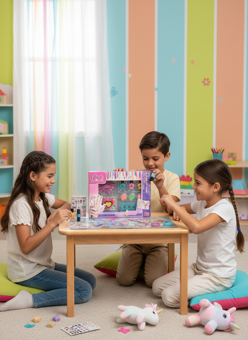 Girl's D.I.Y. Fashionable Nails Studio Kit