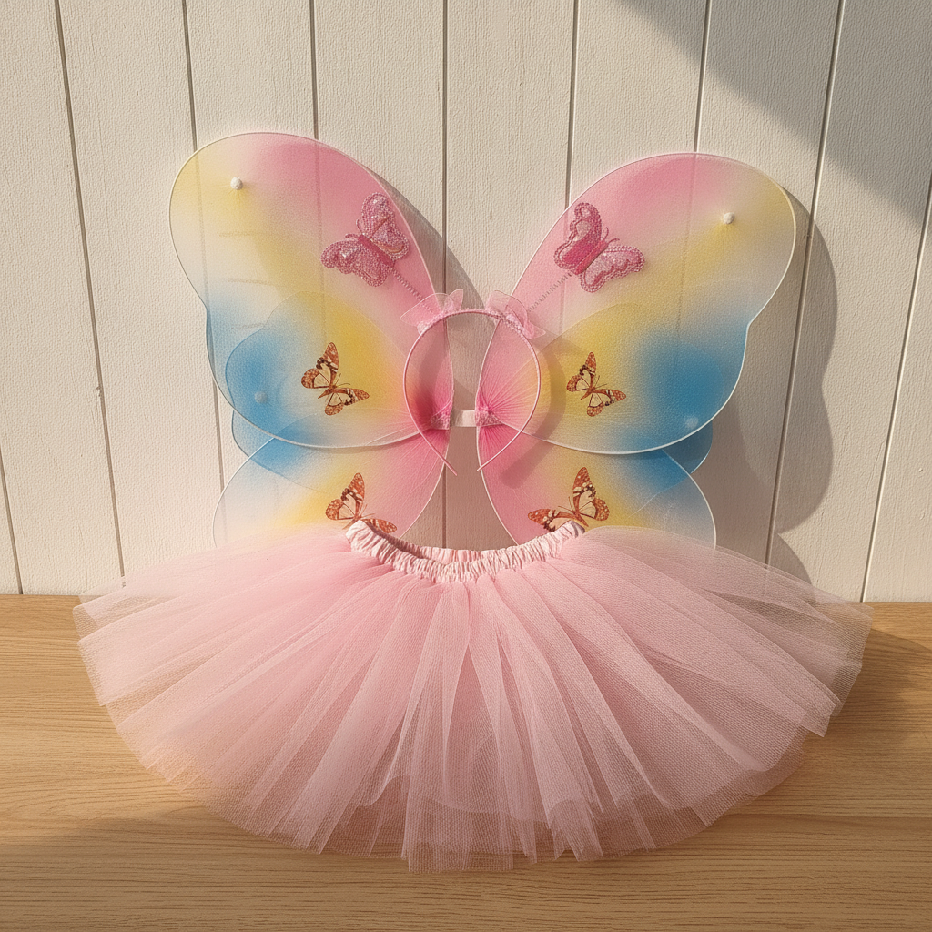 Girls' Butterfly Fairy Costume Set