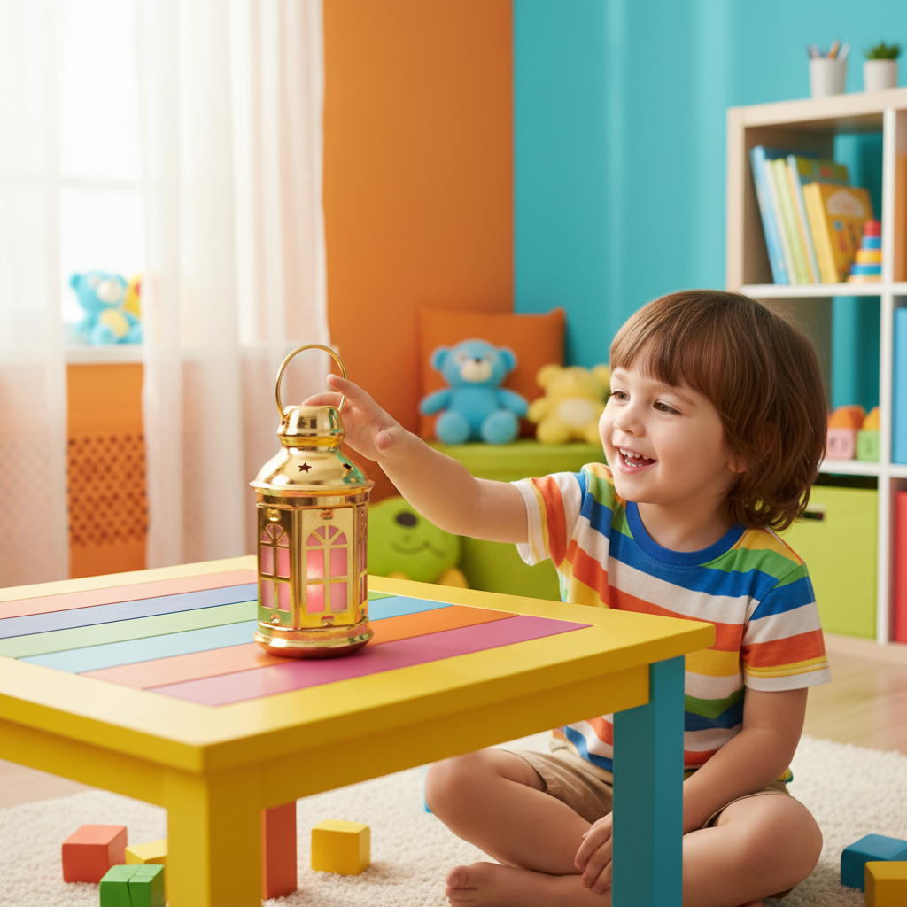 Golden Glow Decorative Lantern