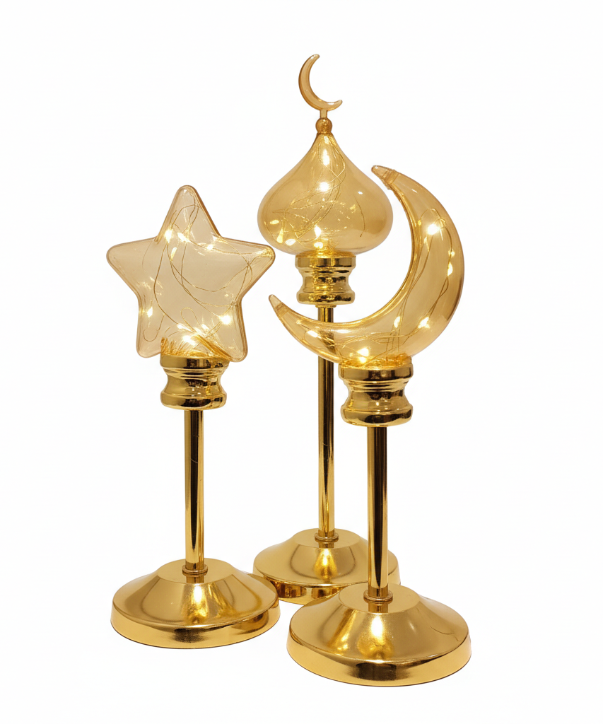 Golden Ramadan & Eid Decorative LED Light Set