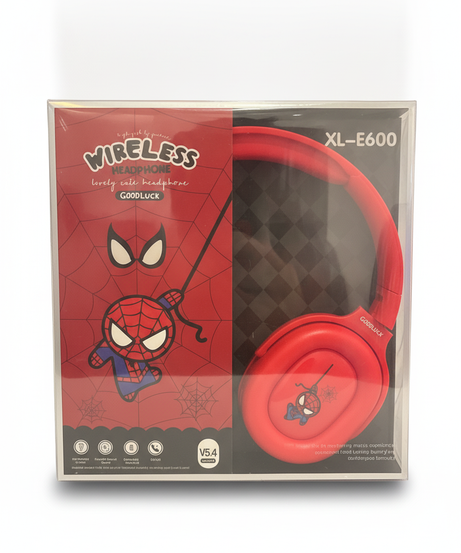 GoodLuck XL-E600 Wireless Lovely Cute Spiderman Headphone