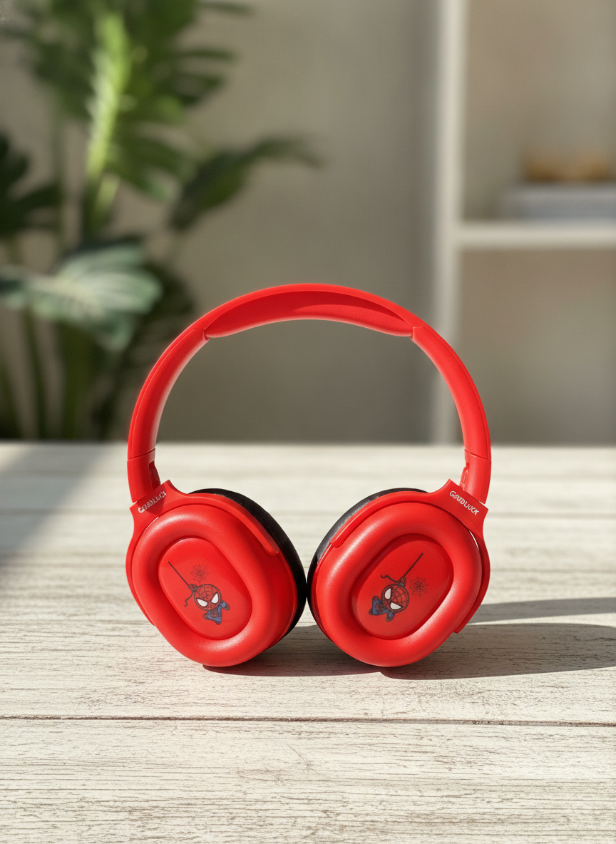 GoodLuck XL-E600 Wireless Lovely Cute Spiderman Headphone