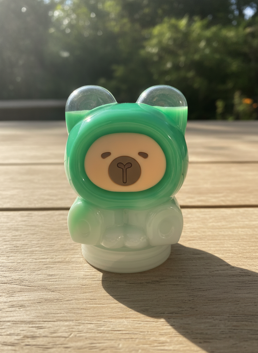Green Ombre Bear Collectible Figurine Slime
