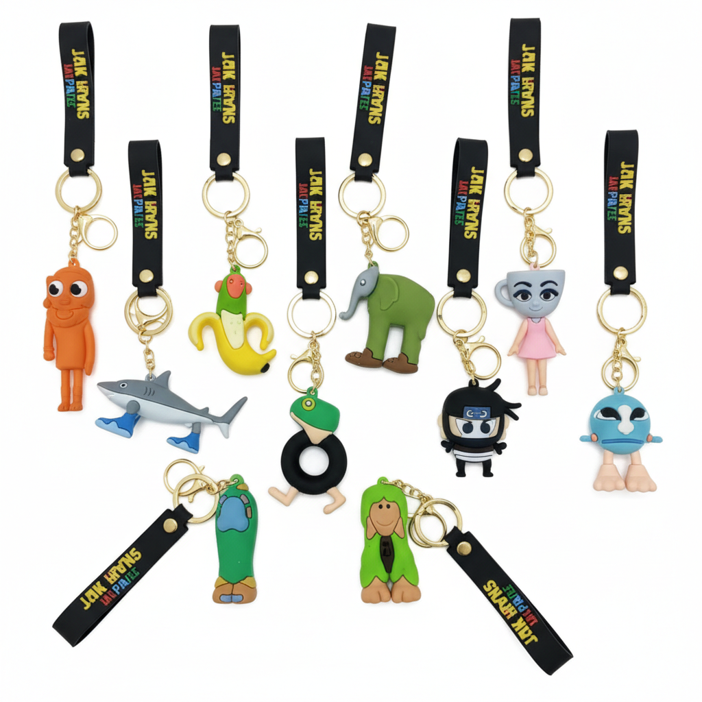 HEAD NUT Cartoon Character Keychains