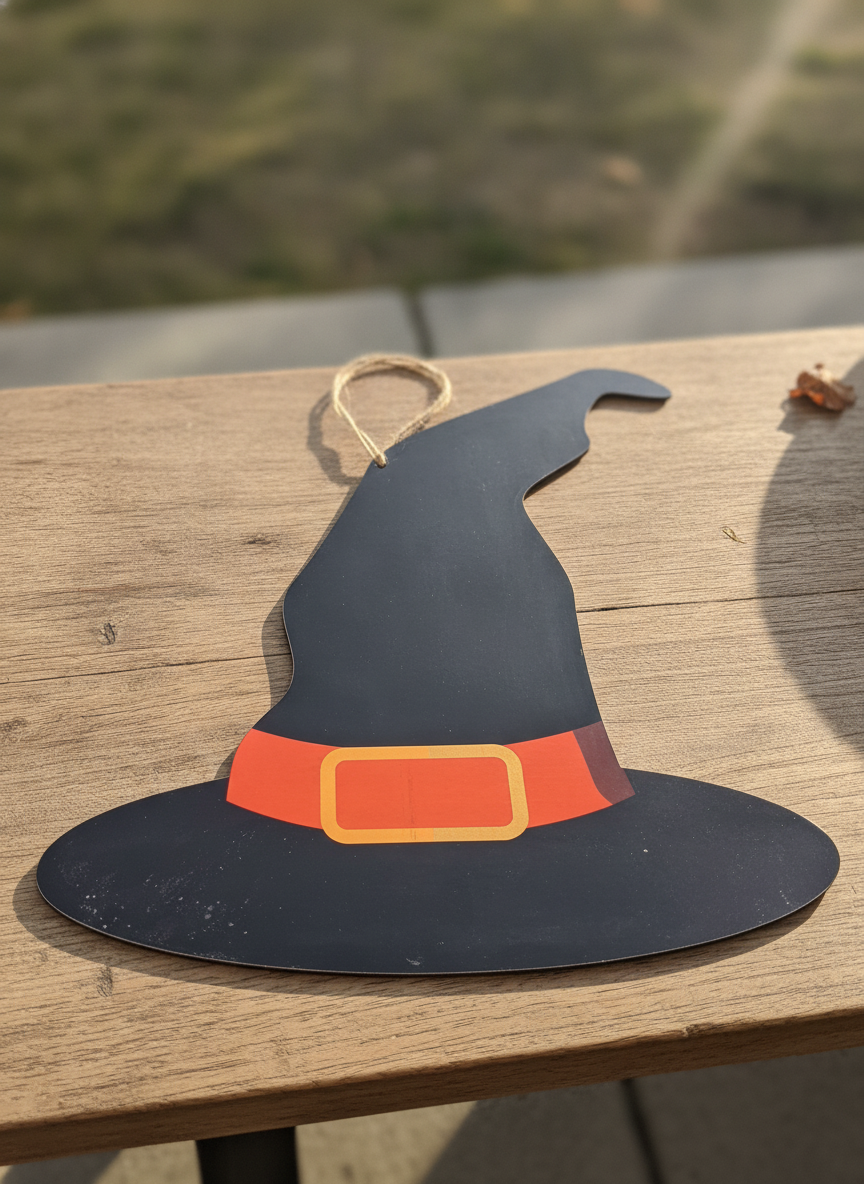 Hanging Halloween Witch Hat Decoration