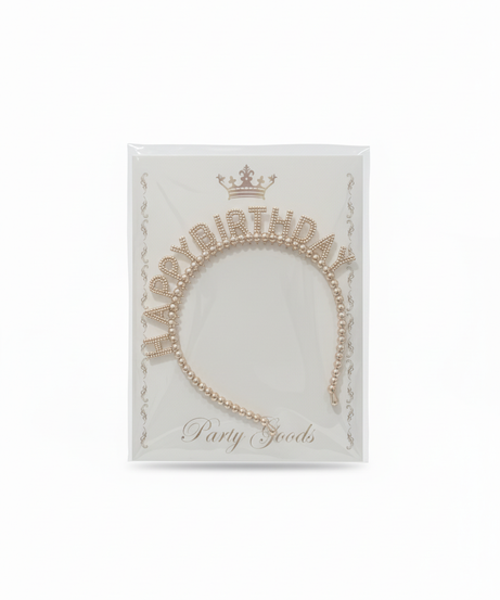Happy Birthday Beaded Headband