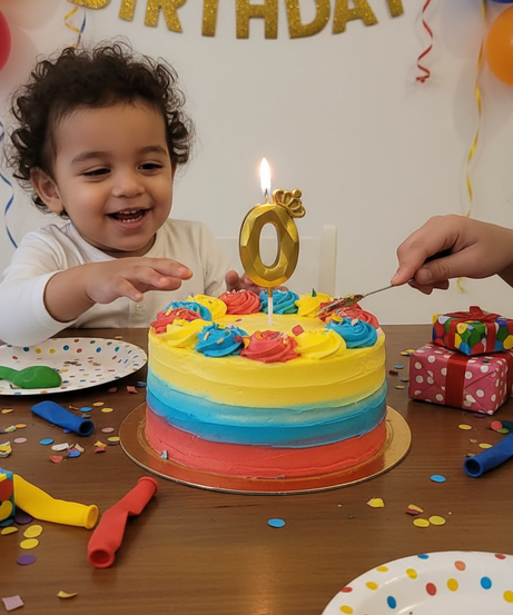 Happy Birthday Gold Number 0 Crown Candle