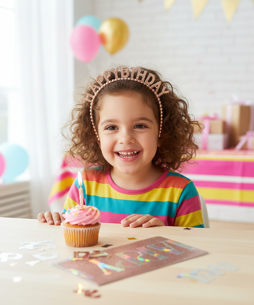 Happy Birthday Headband & Sash Set (2 Pcs)