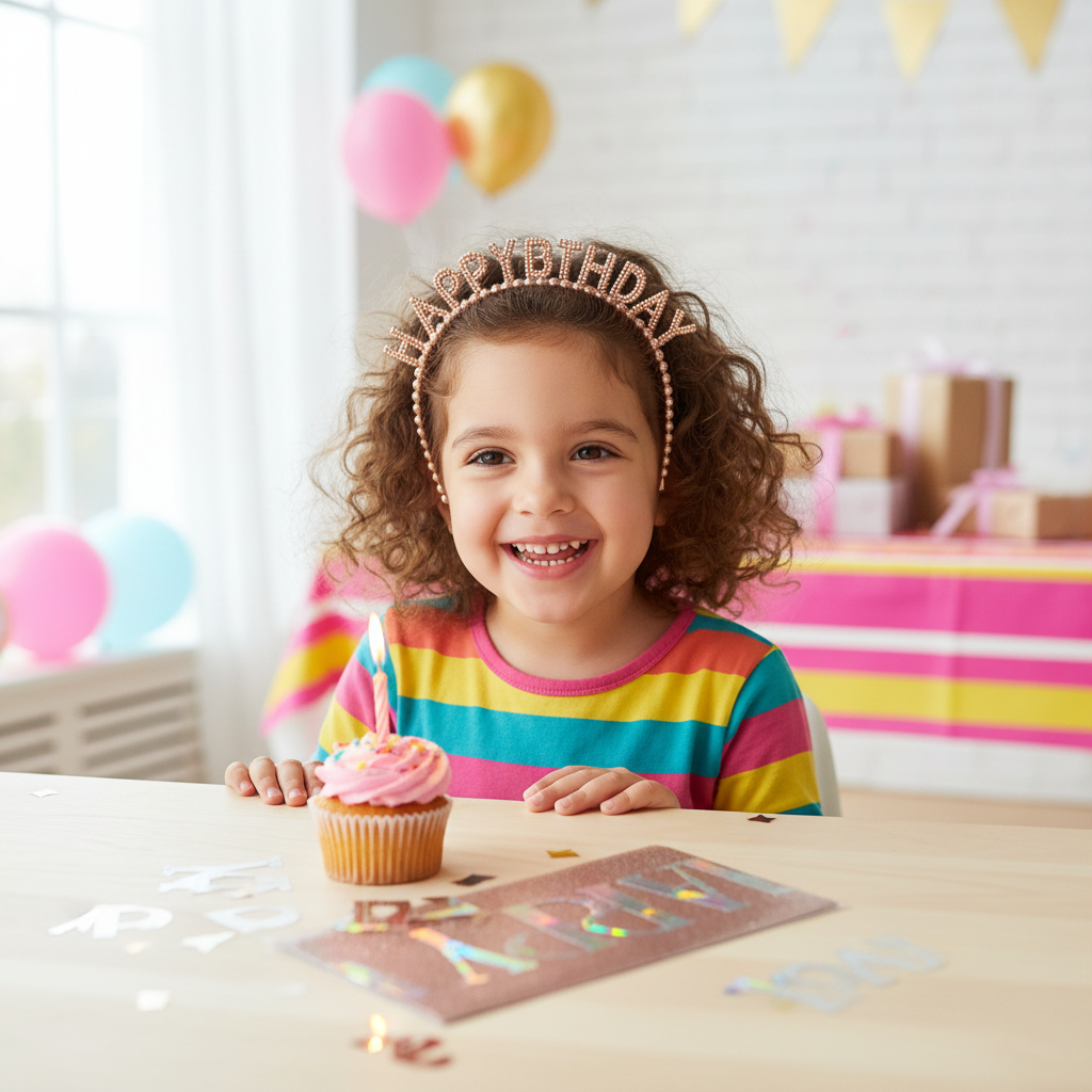 Happy Birthday Headband & Sash Set (2 Pcs)