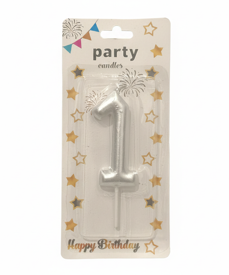 Happy Birthday Party Candles Number 1