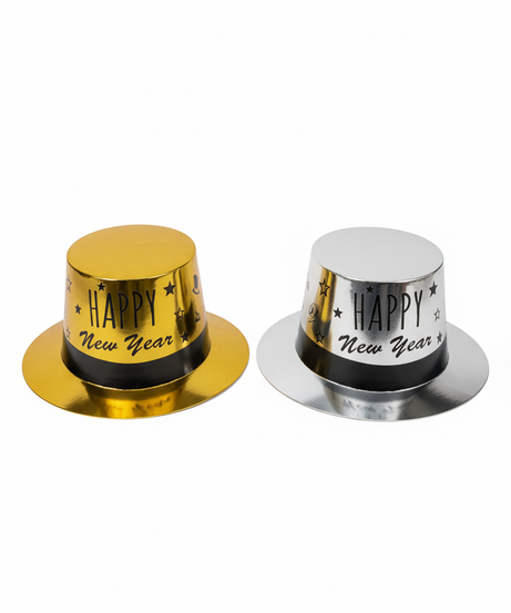 Happy New Year Metallic Party Hat (1-Pack)