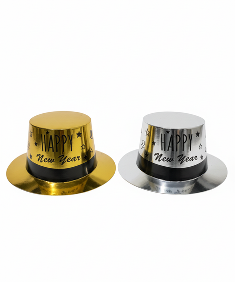 Happy New Year Metallic Party Hat (1-Pack)