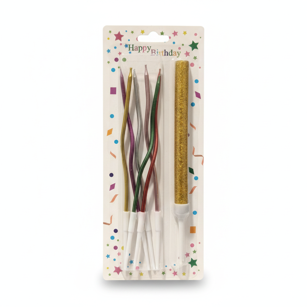 Happy Birthday Candles & Sparkler Set