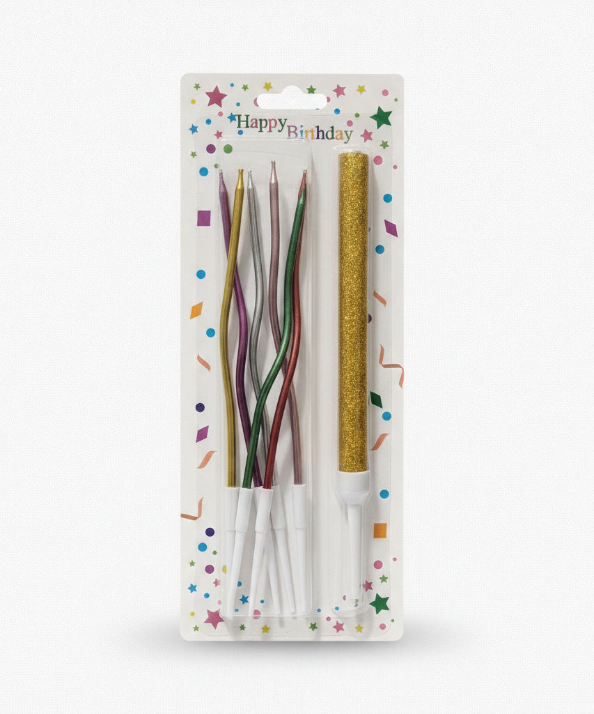 Happy Birthday Candles & Sparkler Set
