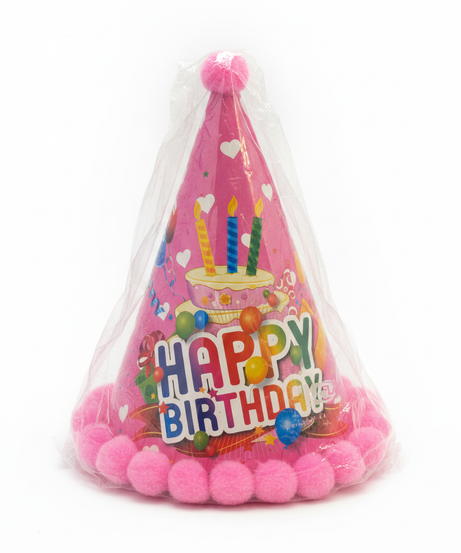 Happy Birthday Party Hat (Pink)