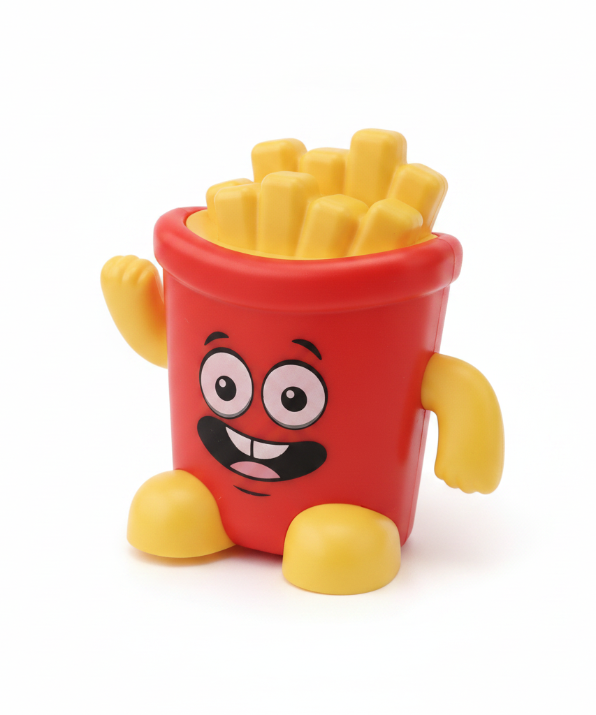 Happy French Fry Character Toy