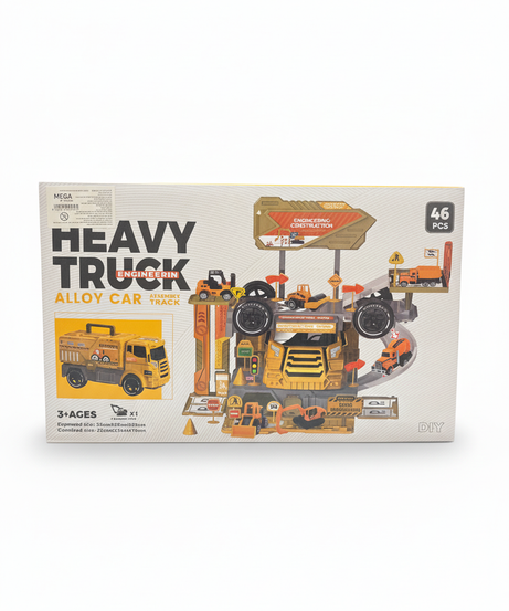 Heavy Truck Engineering Alloy Car Track Building Set