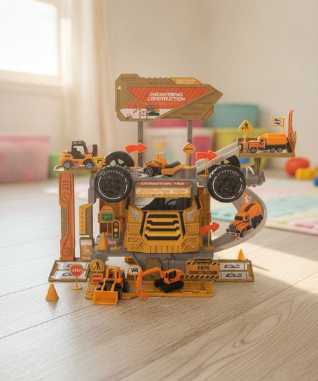 Heavy Truck Engineering Alloy Car Track Building Set