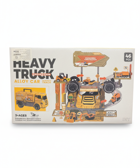 Heavy Truck Engineering Alloy Car Track Building Set