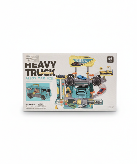 Heavy Truck Racing Car Alloy Car Assembly Track