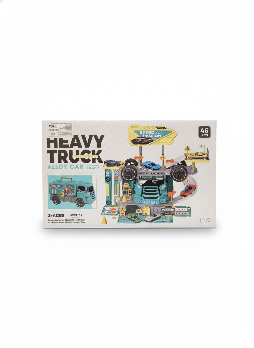 Heavy Truck Racing Car Alloy Car Assembly Track