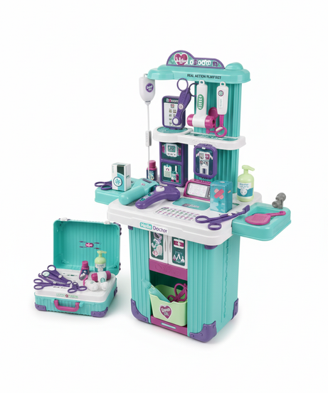Hello Doctor Real Action Play Set - 3-in-1 Medical Trolley