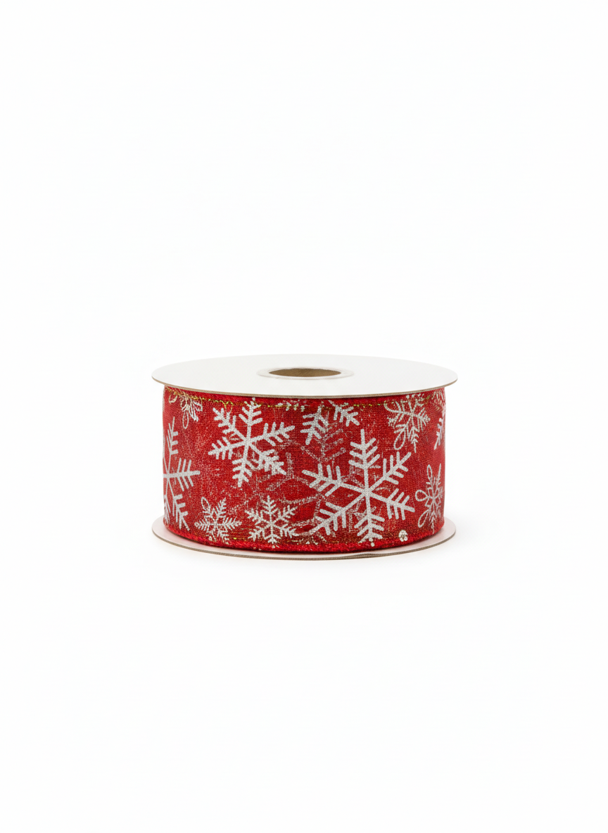 Holiday Snowflake Craft Ribbon