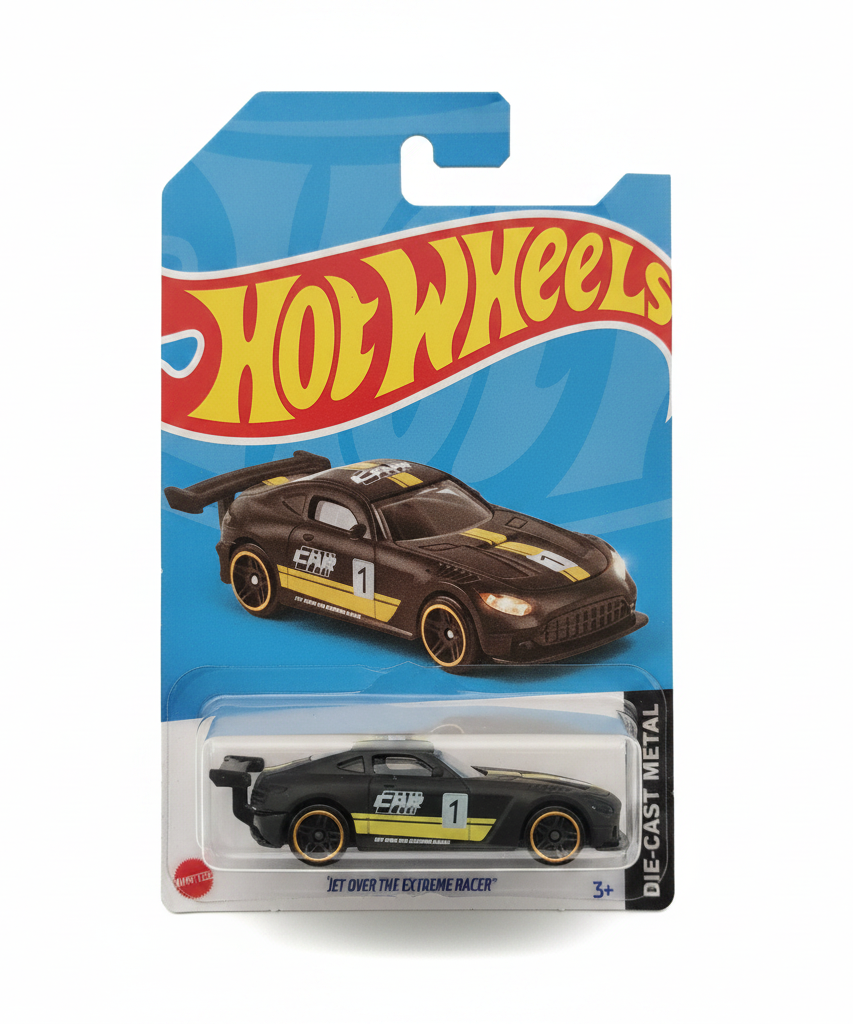Hot Wheels Fly Over The Extreme Racer Car