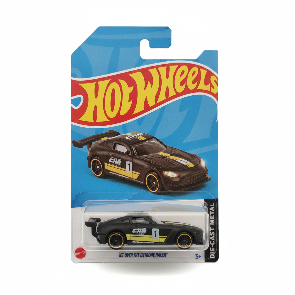 Hot Wheels Fly Over The Extreme Racer Car
