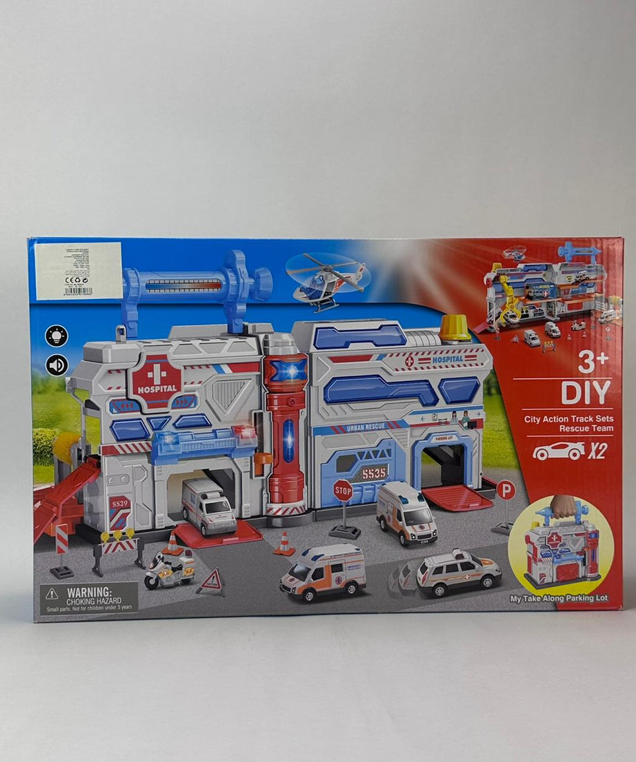 Diy City Action Track Sets Rescue Team