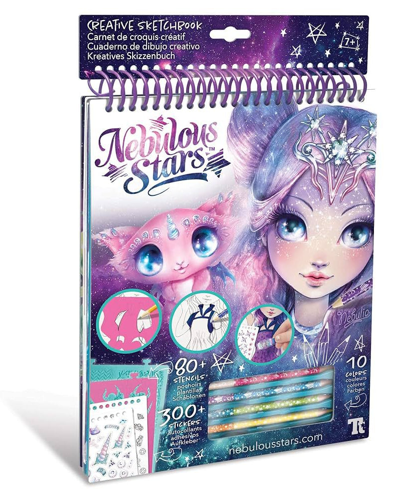 Nebulous Stars Sketchbook 80 Stencils 300 Stickers