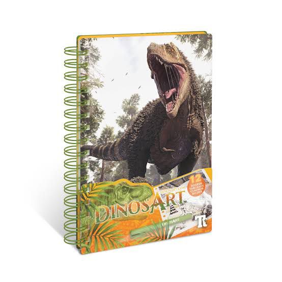 dinosaur Art Small Creative Book Foil Art 12 Boards Tableaux Cuadros