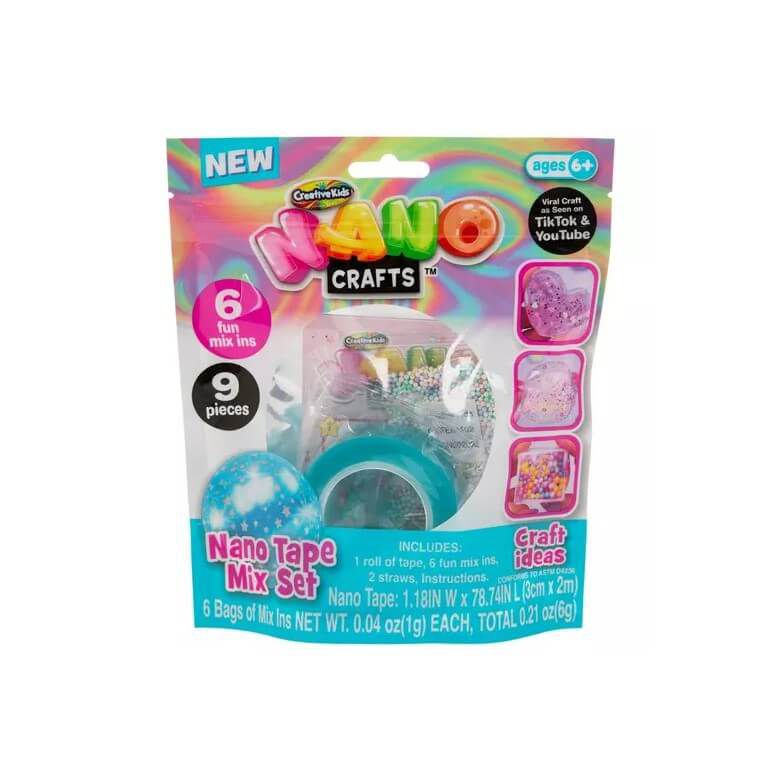 NANO TAPE MIX SET ASST(6 DESIGN MIXED) 10 PCS