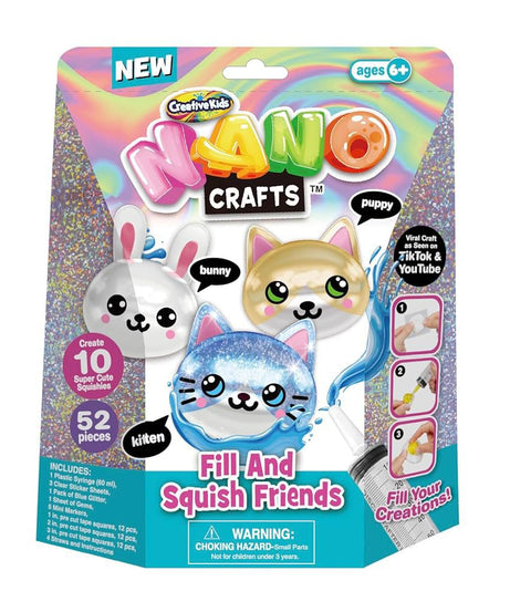 NANO CRAFT FILL AND SQUISH FRIENDS 52 PCS