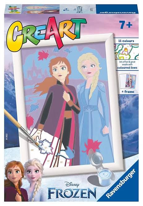 Ravensburger Creart Painting Numbers Colored Frame